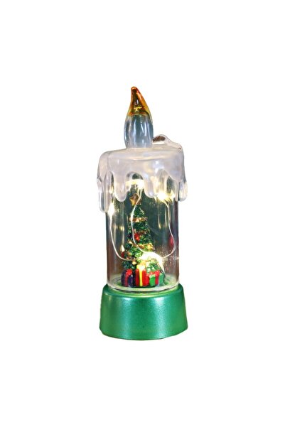 Rao Decoratiune de Craciun Tip Lumanare, Lumanare de Cristal fara Fulgi de Za...