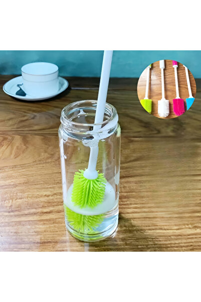 Choice Green 1pc Long Handle Cleaning Brush, Non-Slip Grip for Narrow Bottles...