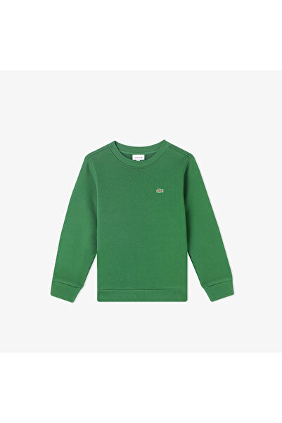 Lacoste Çocuk Bisiklet Yaka Yeşil Sweatshirt