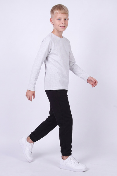 panios kids Erkek Çocuk 3'lü Süprem Bisiklet Yaka Uzun Kollu Basic Alt - Üst Takım