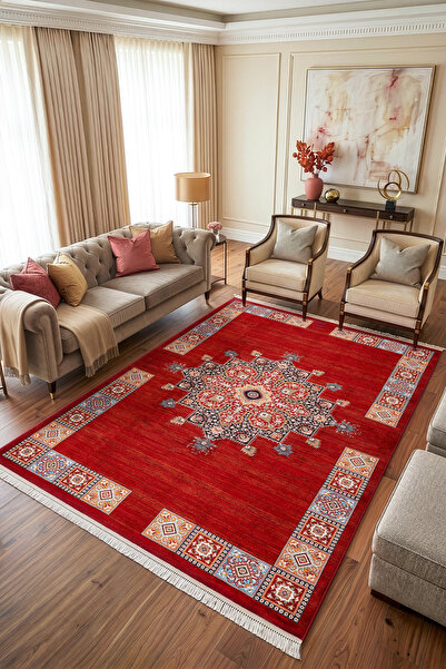 Koza Halı Koza Hayad Gördes Bordo Halı Kilim Salon Oturma Odası Yatak Odası K...