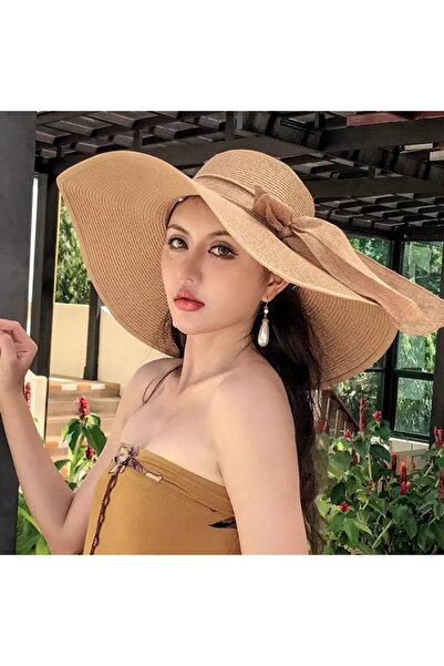 STARSTAR Women's Foldable Beach Hat with Wide Brim for Summer, UV Protection ...