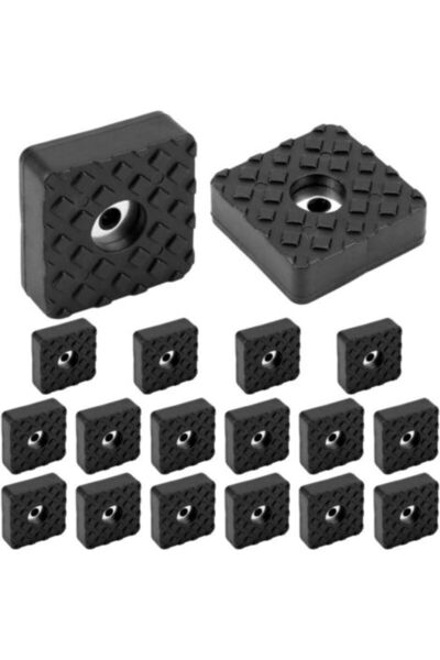 STARSTAR 18-pack square screw-fixed rubber feet pads, 30 x 30 x 10 mm, with s...