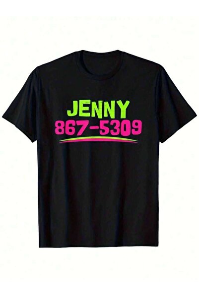 LİNA06 Music-Shirt Heavyweight Cotton Neon5309 Jenny's Graphic Unisex Crew Ne...