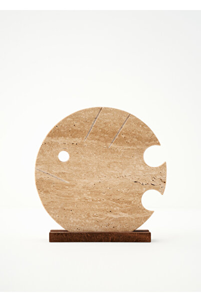 Bella Maison Ephesus Traverten Fish Dekoratif Obje Naturel (25x13x6 cm)