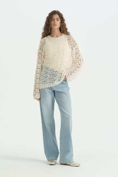 Nihan Cotton Oversize Tunic - Ecru