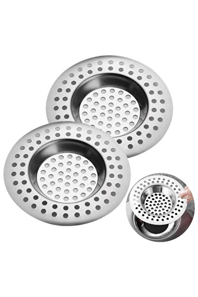 STARSTAR 2-Pack Stainless Steel Drain Covers 7.5x7.5 cm Kitchen Sink Mesh, Su...