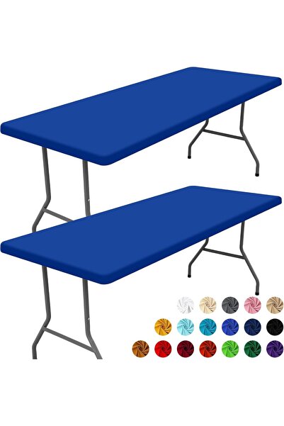 STARSTAR Stretch rectangular tablecloths, 2 - pack, 6 - foot stretch tableclo...