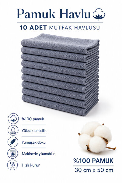 sevilya 10 Kitchen Towels Hand and Face Towels