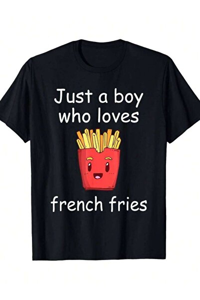 LİNA06 Shirt Funny Lover Cool French Fries Gift T-Shirt 100%Cotton - 220g