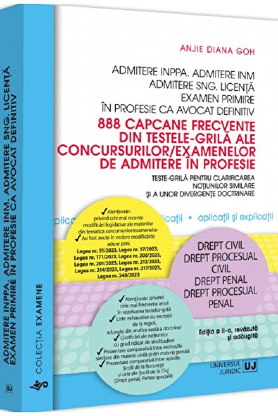 Universul Juridic 888 capcane frecvente din testele-grila ale concursurilor/e...