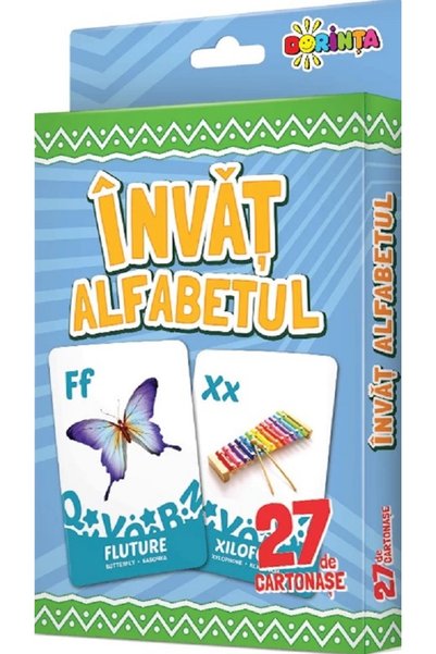 Dorinta Invat alfabetul. 27 de cartonase