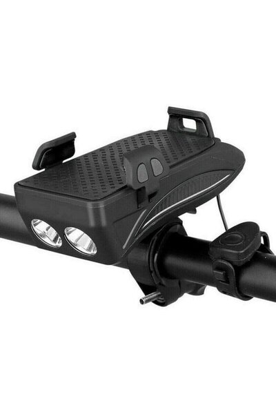 STARSTAR Bicycle Lights Headlights 4-in-1 Phone Holder Horn USB Charging 4000...