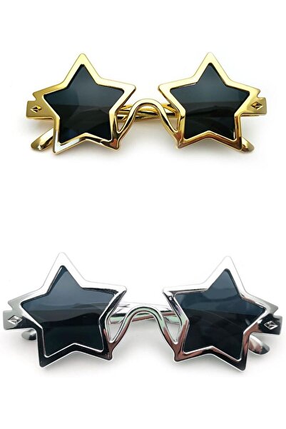 STARSTAR set of two star-shaped sunglasses—80s style, unbreakable, and full o...