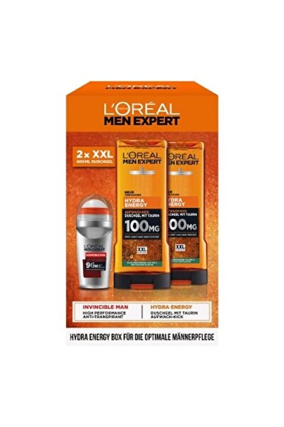 Men Expert Set cadou Hydra Energy (Deo-Roll 50ml + 2 bucăți Gel de duș 400ml)