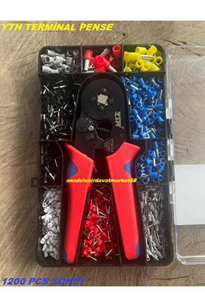 YTH AWG SOKET SIKMA PENSESİ TERMİNAL PENSE KABLO UCU SIKMA PENSESİ 6-4MM 1200PCS