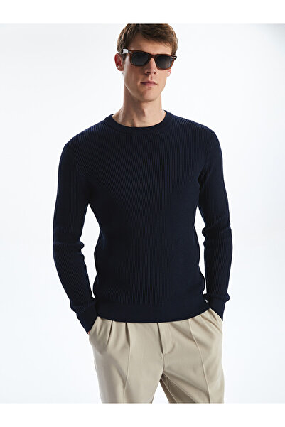 LC Waikiki Crew Neck Long Sleeve Men's Tricot Sweater