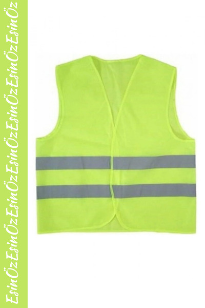 EsinÖz # Work Safety Vest Phosphorescent Orange Green Warning Vest High Visib...
