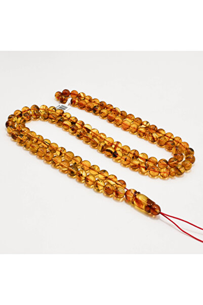 Generic Brand Natural Baltic Amber Hashari Rosary – 108 Beads 9mm Round Praye...