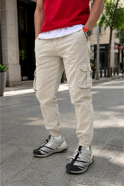 Valens Men's Cargo Pocket Lycra Gabardine Jagger Pants
