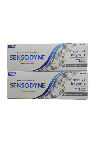 Sensodyne SAĞLIKLI BEYAZLIK DİŞ MACUNU 50 ML X 2 ADET