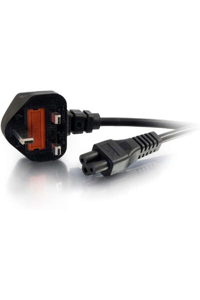 C2G 0.5m UK Laptop Power Cord (BS 1363 to IEC 60320 C5) Black