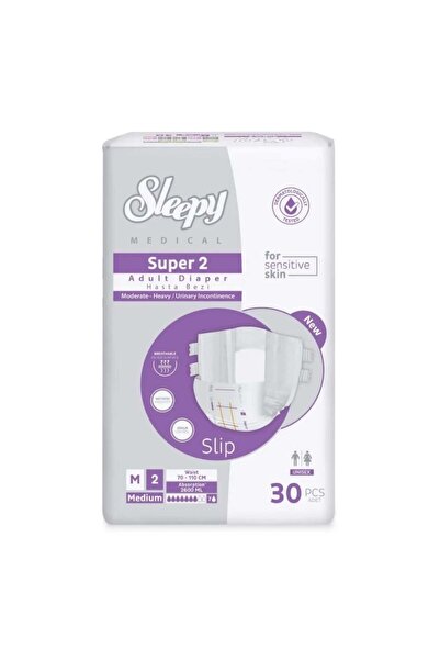 Sleepy Süper2 Belbantlı Hasta Bezi M Beden 30 Adet
