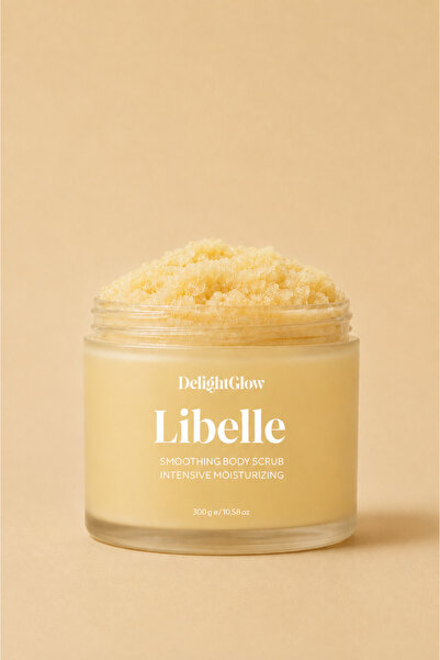 DelightGlow Libelle Vücut Peelingi 300 g - Nemlendirici Tuzlu Body Scrub