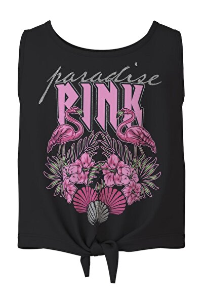 Name it Αμάνικη μπλούζα κορίτσι "Paradise Pink " μαύρη
