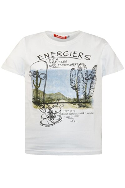 Energiers Μπλούζα "Be a traveler" εκρού