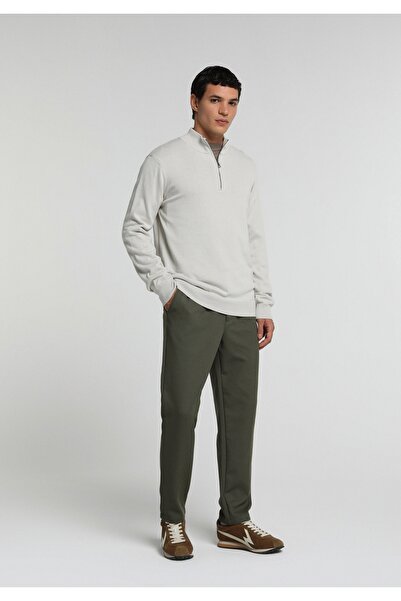 Colin's Regular Fit Mid Waist Straight Leg Men's Green Trousers