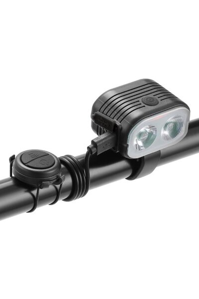 STARSTAR USB Rechargeable Bicycle Horn Light Set, 6 Modes, Super Bright Bell ...