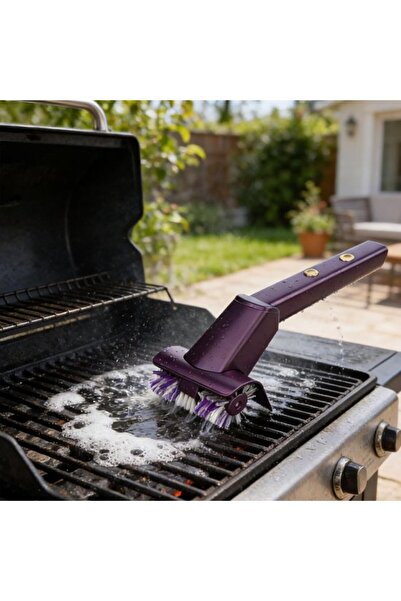 STARSTAR Cordless electric multi-surface grill brush, stainless steel bristle...