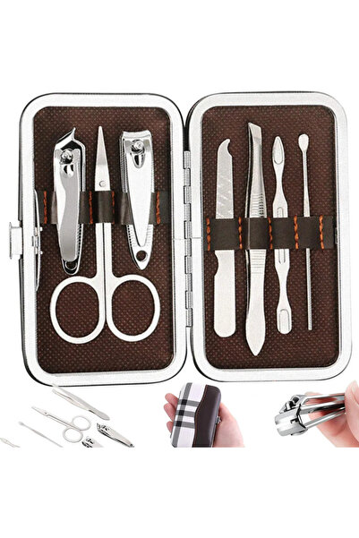 STARSTAR Nail and Pedicure Set (6 pieces): Stainless steel scissors, tweezers...