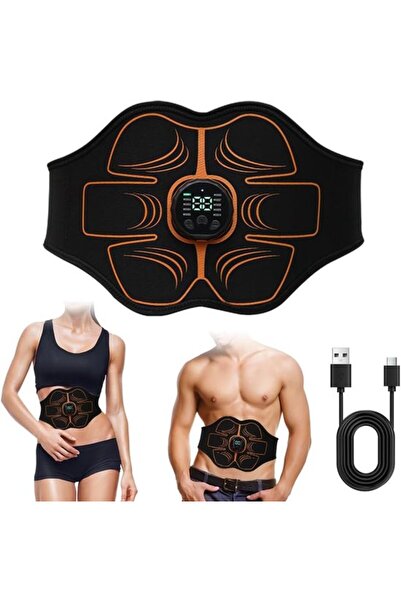 STARSTAR Rechargeable USB EMS Abdominal Belt, 10-Mode Electric Muscle Stimula...
