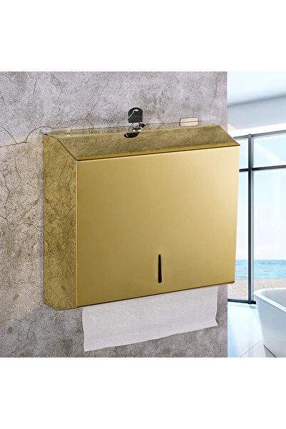 STARSTAR Tissue box, lockable, stainless steel, H2/Z folding design, holds 25...