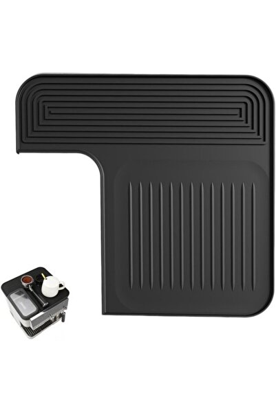 STARSTAR Black Silicone Espresso Machine Top Mat, Waterproof Heat-Resistant P...