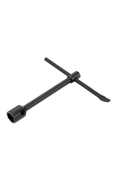 Lawazim Pro7 27x32mm Double End Truck Wrench with Tommy Bar for Wheel Nut Rem...