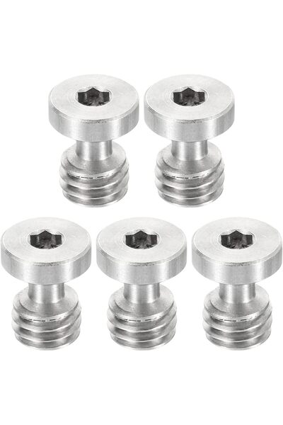 STARSTAR 3/8"-16mm Threaded Quick-Release Camera Tripod Screws 5-Pack Stainle...