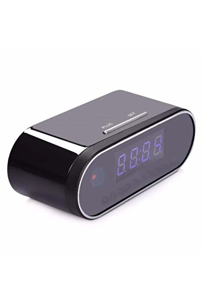 PopZa 1080P HD Wireless WiFi Table Clock Camera with IR Night Vision, Alarm & Security DVR