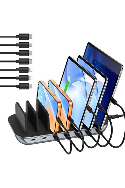 SooPii USB Charging Station, Multiple USB Charger Station for Multiple Device...
