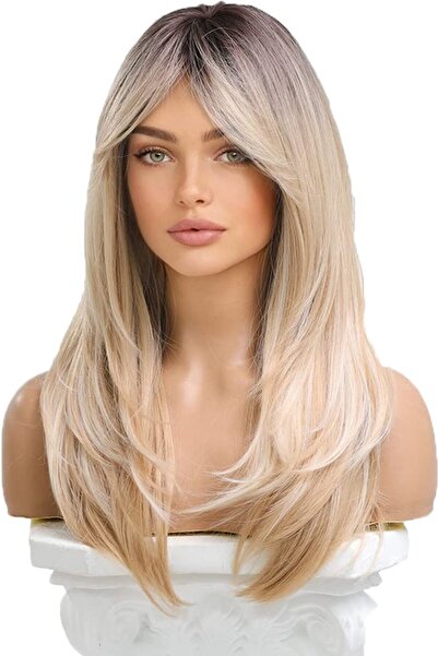 STARSTAR Women's wig, long, natural-looking synthetic hair, women's wig