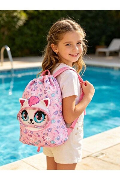 Five Dream House One Big Sale Kids Swim Bag Cat, Lightweight Waterproof Draws...