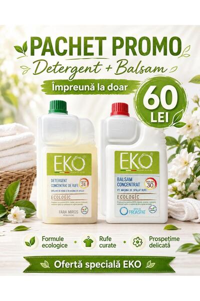 EKO Pachet promo detergent + balsam