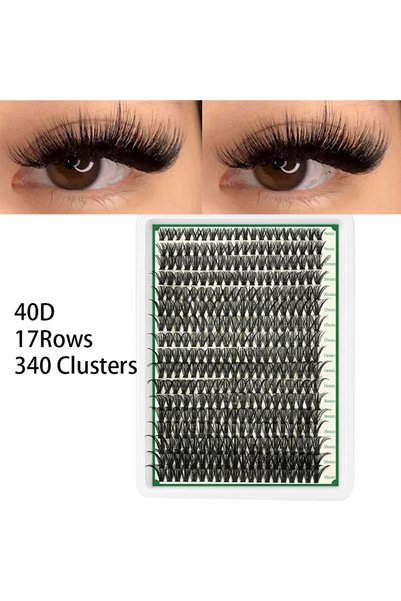 Choice5 رموش صناعية سميكة 40D 60D 80D 100D بأطوال مختلطة، بتصميم D Curl على ش...