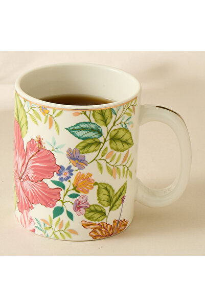Lifestyle Summer Hot Flower Printed Ceramic Mug