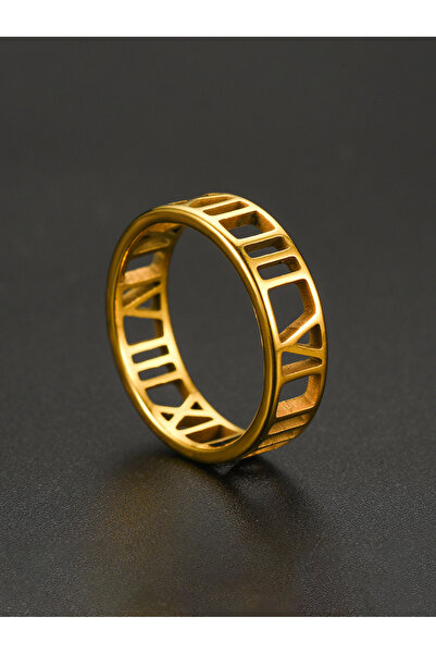 Take Two By Styli Gold Roman Numeral Ring
