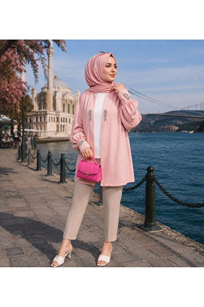 Lavanta Tekstil Set de lenjerie intimă kimono cu design modest