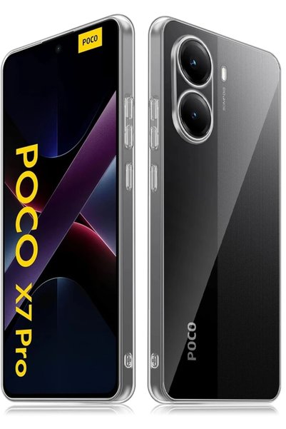 Generic Brand غلاف هاتف Xiaomi Poco X7 Pro مصنوع من السيليكون الشفاف الفاخر