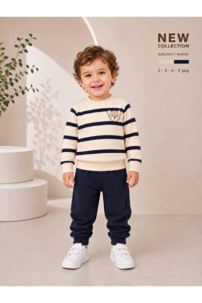 Milanlı Kids Boy's Top and Bottom 100% Cotton Seasonal Set